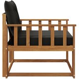  Set vanjskih sofa Čvrsto drvo akacije i Textilene Prirodna | shoptok.hr
