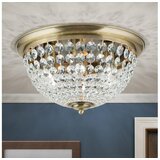Orion dlu 1840/47 - kristalno stropno svetlo plafond 6xE27/40W/230V prečnik 47 cm bronza | Eponuda.com