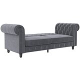 Støraa Temno siva žametna raztegljiva sedežna garnitura 236 cm Felix – | Shoptok.si