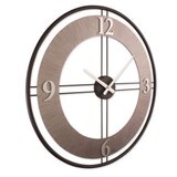 WALLXPERT dekorativni metalni zidni sat metal wall clock silver black | ePonuda.com
