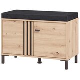 CARRYHOME GARDEROBNA KLOP črna, hrast artisan | Shoptok.si