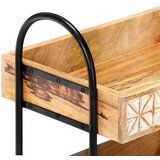  Kuhinjska kolica s 3 razine 46x30x76 cm od masivnog drva manga | shoptok.hr