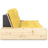Karup Design Rumena raztegljiva sedežna garnitura iz rebrastega žameta 244 cm Base – | Shoptok.si