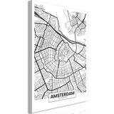  Slika - Map of Amsterdam (1 Part) Vertical 40x60 | shoptok.hr