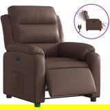 Maison Chic Električni naslanjač - Relax naslanjač rjavo umetno usnje, (22062364) | Shoptok.si