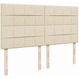  Otomanski okvir kreveta s madracima krem 200x200cm od tkanine | shoptok.hr