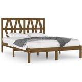 The Living Store Posteljni okvir medeno rjav iz trdne borovine 200x200 cm - Posteljni Okvir, (21524383) | Shoptok.si