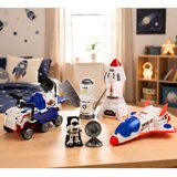  Svemirski set za igru s raketom, satelitom i rekvizitima - bijelo/plavo/narančasti | Shoptok.si