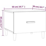  Stolići za kavu 2 kom hrast 50x50x40 cm konstruirano drvo | shoptok.hr