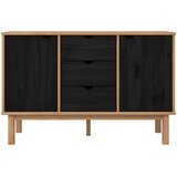  Kreveta OTTA Crna 113,5 x 43 x 73 cm Masivna borovina | shoptok.hr