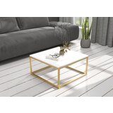 ADRK Moderna stoli za kavu BELTEN 65x65 cm - ZLATNA-BIJELA Cijene