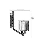 Opviq zidna lampa ruby 8504 1AP | ePonuda.com