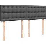  Otomanski okvir kreveta s madraca tamnosivi 140x200cm tkanine | shoptok.hr