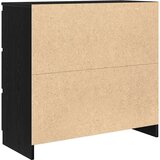  Komoda črni hrast 80x35x76 cm inženirski les | Shoptok.si