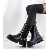 D/CEO Black patent leather insulated boots Campi Cijene