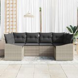  Set sofe 6 kom. Svjetlosiva poliratan 234 x 123,5 x 85 cm | shoptok.hr