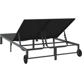  Ležaljka na suncu Crna 206 x 115 x 75 cm poliratan | shoptok.hr