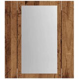 vidaXL LED kopalniška omarica z ogledalom starinski les 40x12x45 cm | Shoptok.si