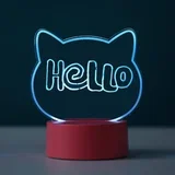 Lampa Led Za Pisanje Mačka Menja Boje Diy XL2330G