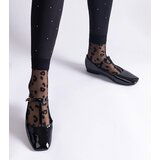 Gemre Black patent ballet flats with strap Marseille Cene