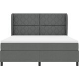 Box Spring Krevet s Madracem u Tamno Sivoj 180x200 cm Tkanina | shoptok.hr