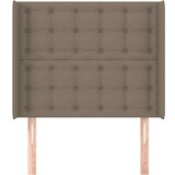 Uzglavlje s ušima smeđesivo 83x16x118/128 cm od tkanine | shoptok.hr