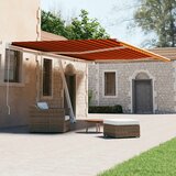 vidaXL Prostostoječa avtomatska tenda 600x300 cm oranžna/rjava Cene