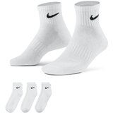 Nike Everyday Cush Ankle Socks 3-Pack White/ Black Cene