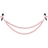 Kiotos Nipple Clamps Double Chains Rose Gold | shoptok.hr