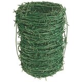 Strend Pro Pocinčana bodljikava žica 100m x 2,10mm s PVC prevlakom | shoptok.hr