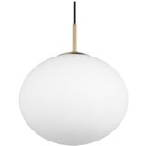  Bela/v zlati barvi viseča svetilka s steklenim senčilom ø 30 cm Fomento – | Shoptok.si