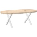  Noge za klub stolić u obliku slova X, 2 kom, bijele, 60 x (42-43) cm, čelik | shoptok.hr