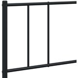vidaXL Metalni okvir za krevet s uzglavljem crni 180x200 cm | shoptok.hr