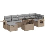 vidaXL 8-dijelni set vrtnih sofa od poliratana s jastucima bež | shoptok.hr