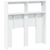 vidaXL Omarica za vzglavje postelje LED bela 100x17x102 cm | Shoptok.si