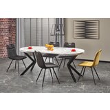 Xtra furniture Raztegljiva jedilna miza Peroni 100/250 cm - beli marmor/črn, (20538374) Cene