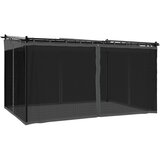 Sjenica s mrežastim zidovima 4 x 3 m antracit čelična | shoptok.hr