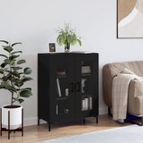 The Living Store Komoda črna 69,5x34x90 cm inženirski les - Komoda, (21662794) | Shoptok.si
