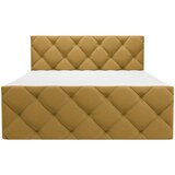 CARRYHOME POSTELJA Z VZMETNICO 180 cm x 200 cm , tekstil gorčično rumena | Shoptok.si