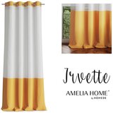  Curtain IRVETTE color white eyelets voile, velvet 140x250 ameliahome | shoptok.hr