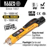 Klein toolsi beskontaktni tester napona, dvostruki opseg, sa lampom, IP57 | Eponuda.com