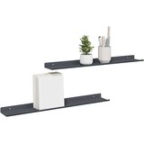 Polica na zidu s policom Zidne 2 pcs Antracit 60 x 9 x 2 5 cm - Antracit 60 x 9 cm 2 | shoptok.hr