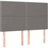  Box spring postelja z vzmetnico LED temno siva 140x200 cm blago, (20725092) | Shoptok.si