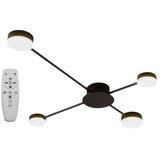 Toolight 4-RUKA crna stropna svjetilka APP519-4C | shoptok.hr