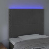  Uzglavlje tamnosivo 100x5x118/128 cm baršunasto | shoptok.hr