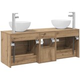  Set ormarića za kupaonicu 3 kom. Hrast artisan Smeđa 49,5 x 41 x 64,5 cm | shoptok.hr