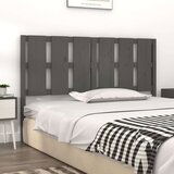  Posteljno vzglavje sivo 155,5x4x100 cm trdna borovina, (20684241) | Shoptok.si