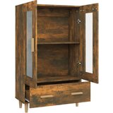  Visoka omarica dimljeni hrast 70x31x115 cm inženirski les, (20653994) | Shoptok.si