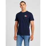 Tommy Jeans Majica 'ESSENTIAL' mornarska / rdeča / bela | Shoptok.si