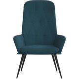  Stolica za opuštanje plava baršunasta | shoptok.hr